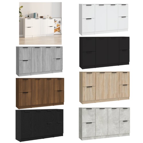 Tlg sideboard set kommode - 3-tlg.,