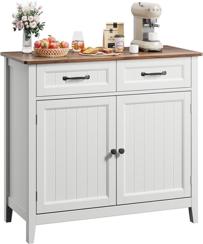 Sideboard weiß mit schublade - weiß,