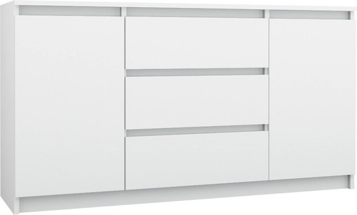 Kommode weiß 140 - weiß,
