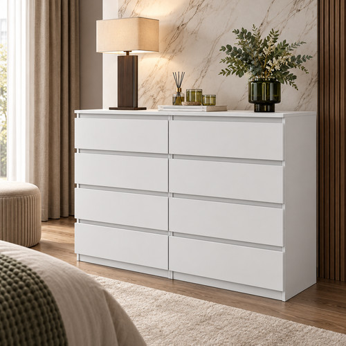 Kommode sideboard 120 weiß - sideboard,