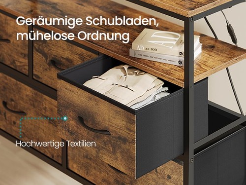 Songmics kommode mit - kommode,