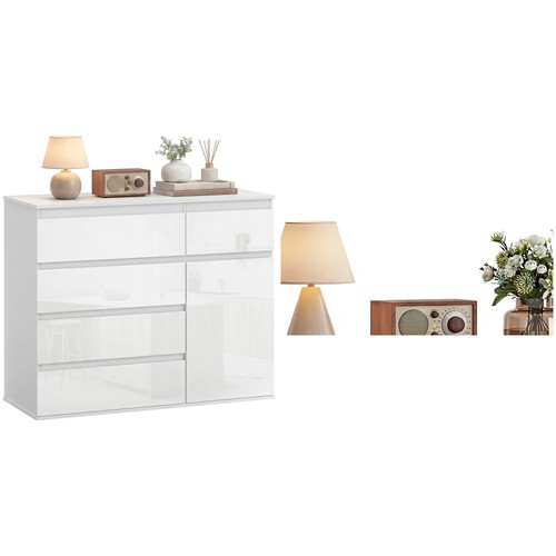 Homcom sideboard kommode mit - kommode,