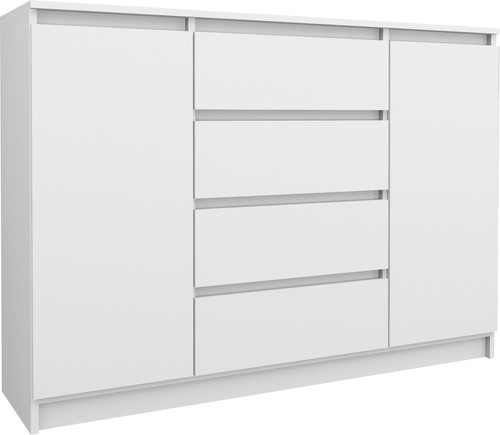 Kommode weiß 140 bella - weiß,