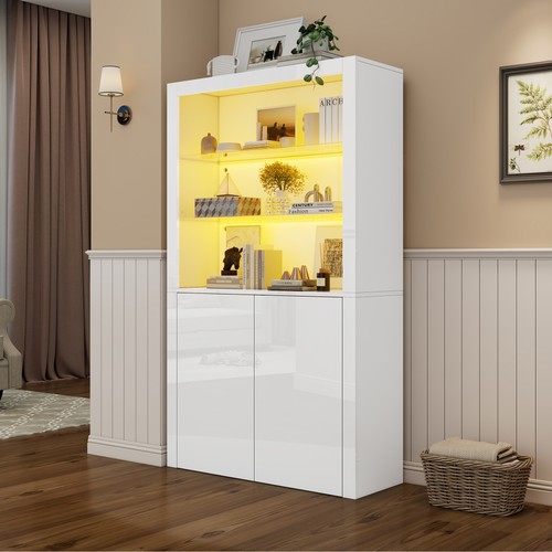 Vitrinenschrank mit led - vitrinenschrank,