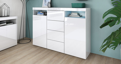 Highboard 139cm sideboard - highboard,
