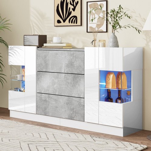 Hochglanz moderner sideboard - hochglanz,